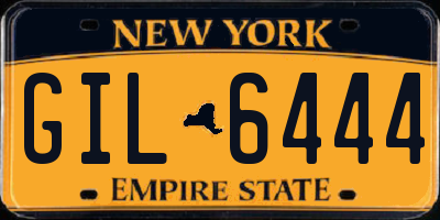 NY license plate GIL6444
