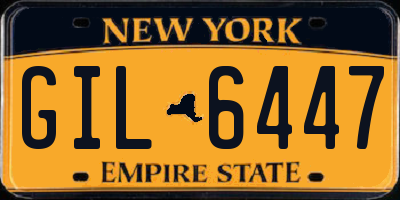 NY license plate GIL6447