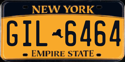 NY license plate GIL6464