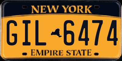 NY license plate GIL6474