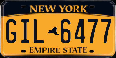 NY license plate GIL6477