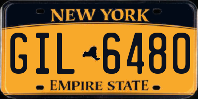 NY license plate GIL6480