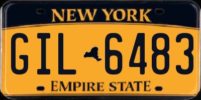 NY license plate GIL6483