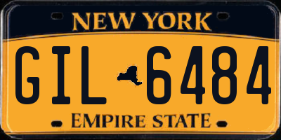 NY license plate GIL6484