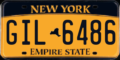 NY license plate GIL6486