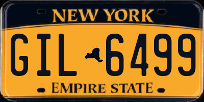 NY license plate GIL6499