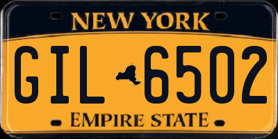 NY license plate GIL6502