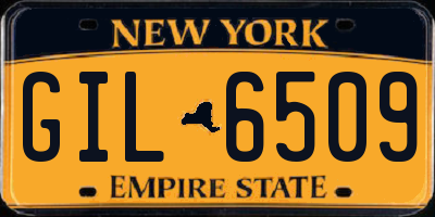 NY license plate GIL6509