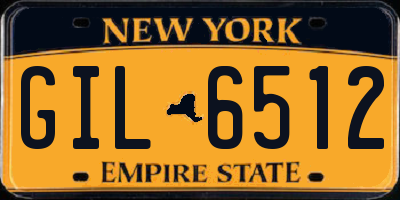 NY license plate GIL6512