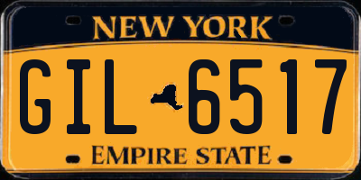 NY license plate GIL6517