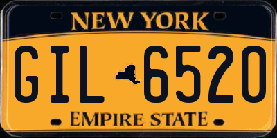 NY license plate GIL6520