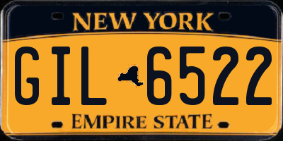 NY license plate GIL6522