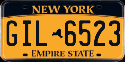 NY license plate GIL6523