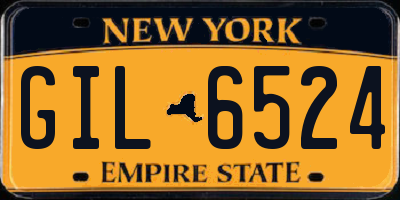 NY license plate GIL6524
