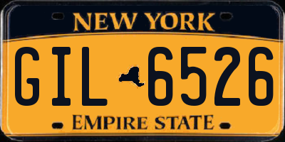 NY license plate GIL6526