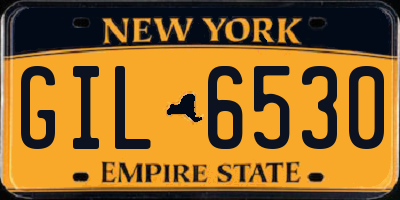 NY license plate GIL6530