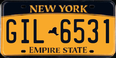 NY license plate GIL6531