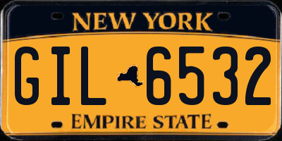 NY license plate GIL6532