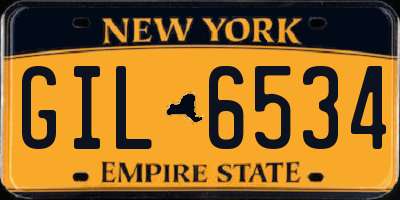 NY license plate GIL6534