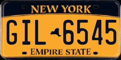 NY license plate GIL6545
