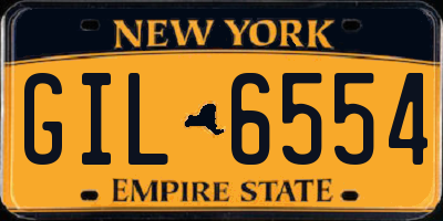 NY license plate GIL6554