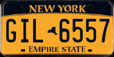 NY license plate GIL6557