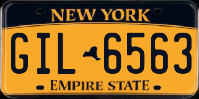 NY license plate GIL6563