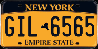 NY license plate GIL6565