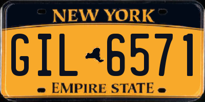 NY license plate GIL6571