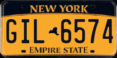 NY license plate GIL6574