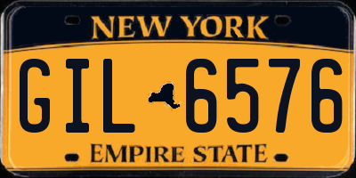 NY license plate GIL6576