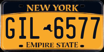 NY license plate GIL6577