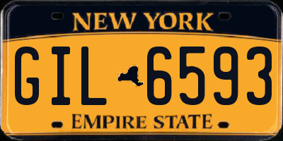 NY license plate GIL6593