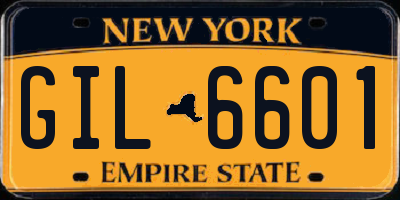 NY license plate GIL6601