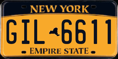 NY license plate GIL6611
