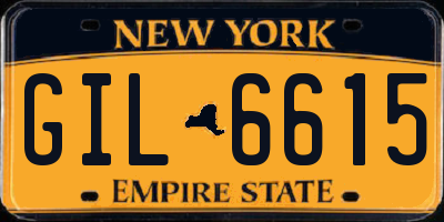 NY license plate GIL6615