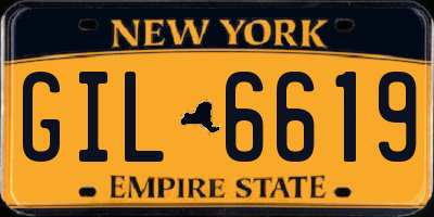 NY license plate GIL6619