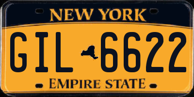 NY license plate GIL6622
