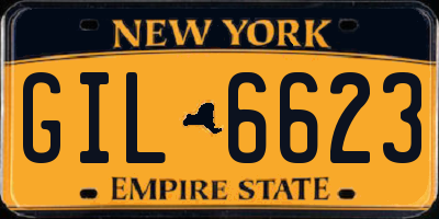 NY license plate GIL6623