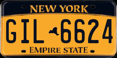 NY license plate GIL6624
