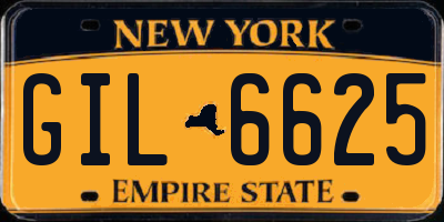 NY license plate GIL6625