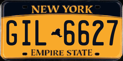 NY license plate GIL6627