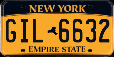 NY license plate GIL6632