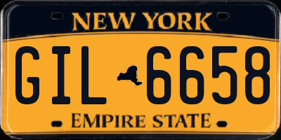 NY license plate GIL6658