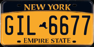 NY license plate GIL6677