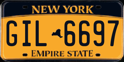 NY license plate GIL6697