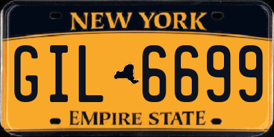 NY license plate GIL6699