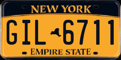 NY license plate GIL6711