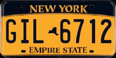 NY license plate GIL6712