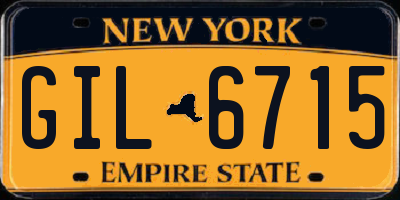 NY license plate GIL6715